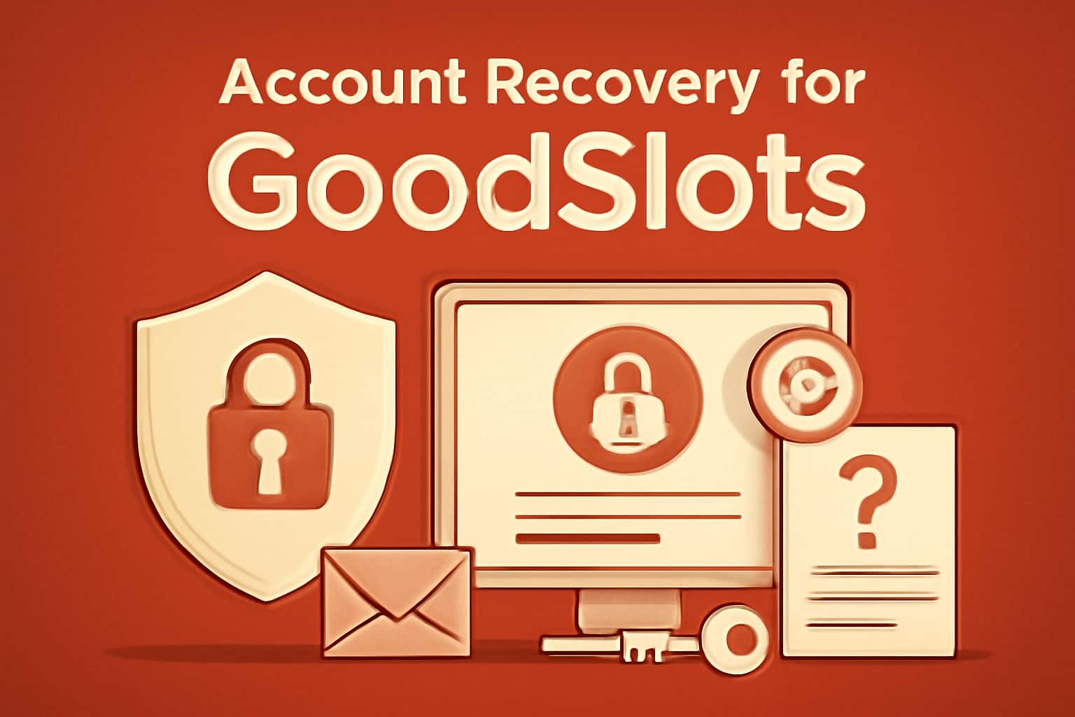 Visual representation of the process for recovering an account in GoodSlots.