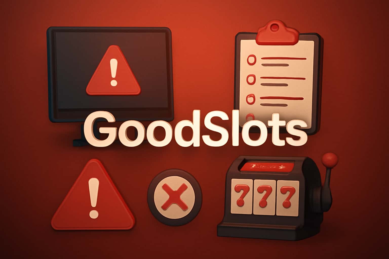 Informative scene depicting common issues with GoodSlots.