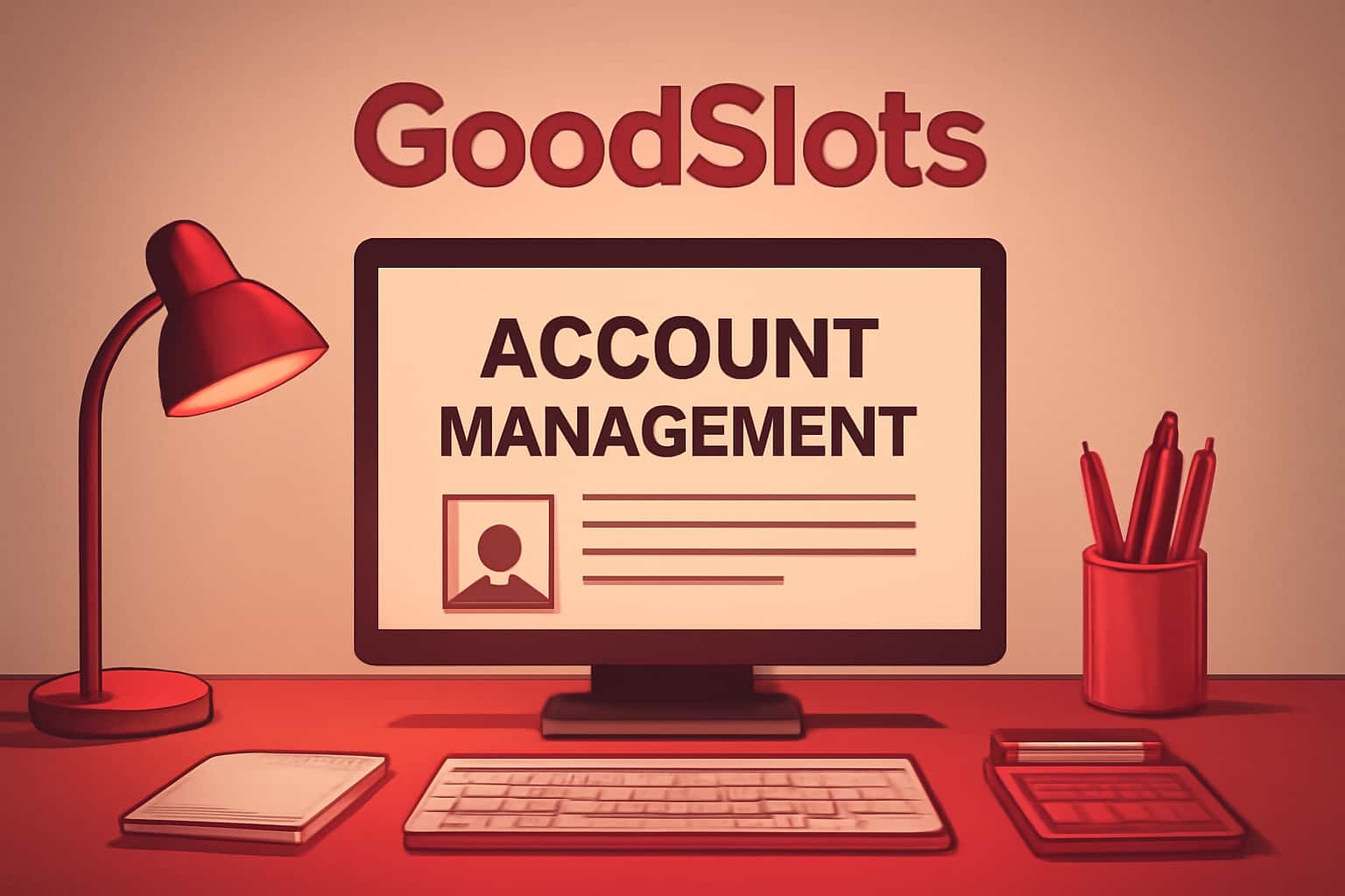 An informative visual representation of account management features for GoodSlots.