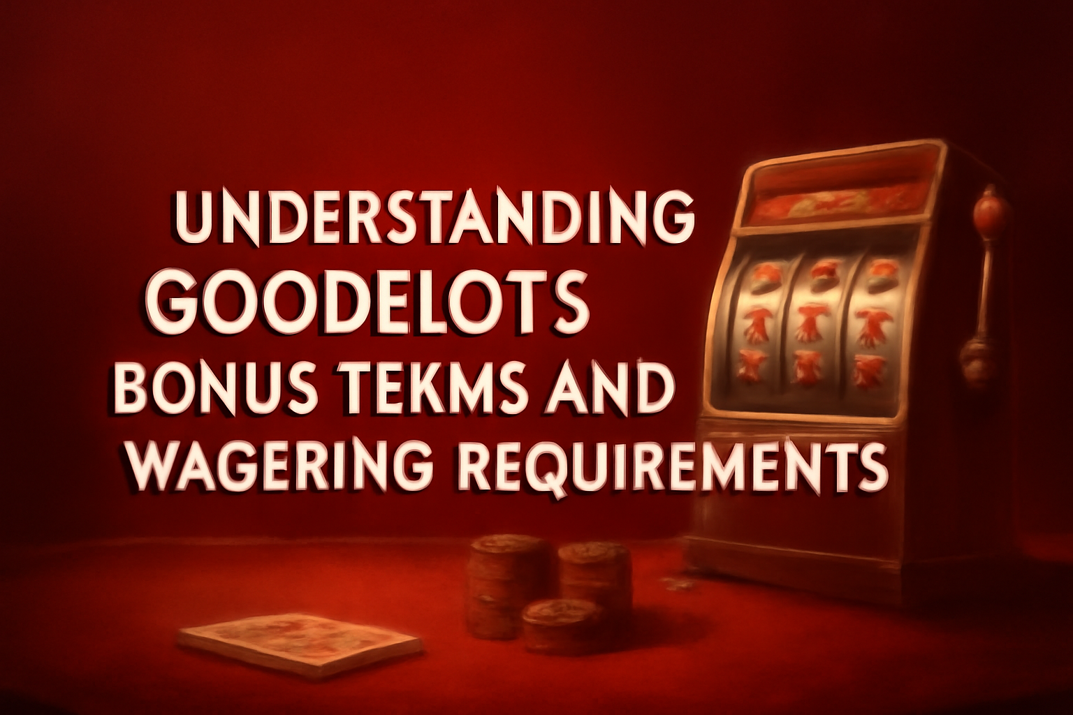 An informative scene about setting up GoodSlots with a tech theme.