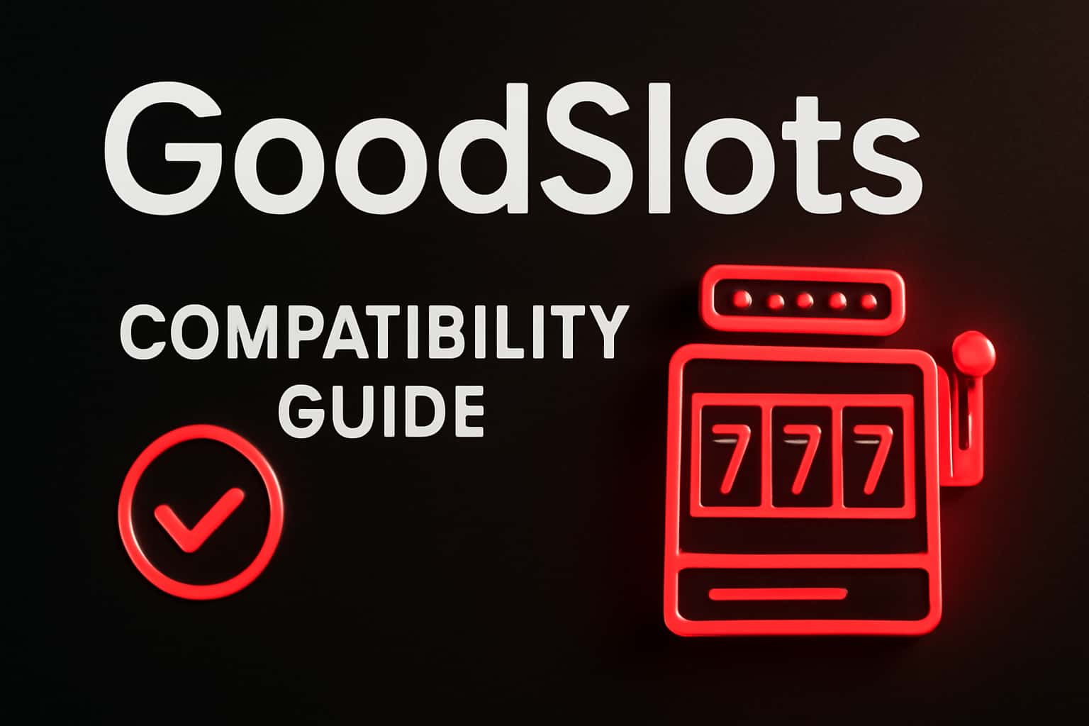 Informational scene showcasing the GoodSlots Compatibility Guide.