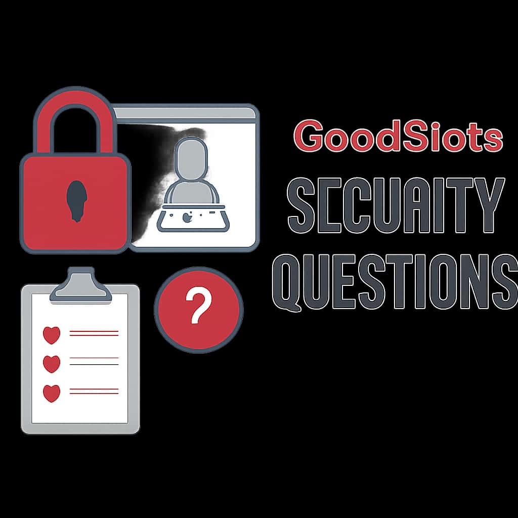 An illustration detailing how GoodSlots Security Questions work.