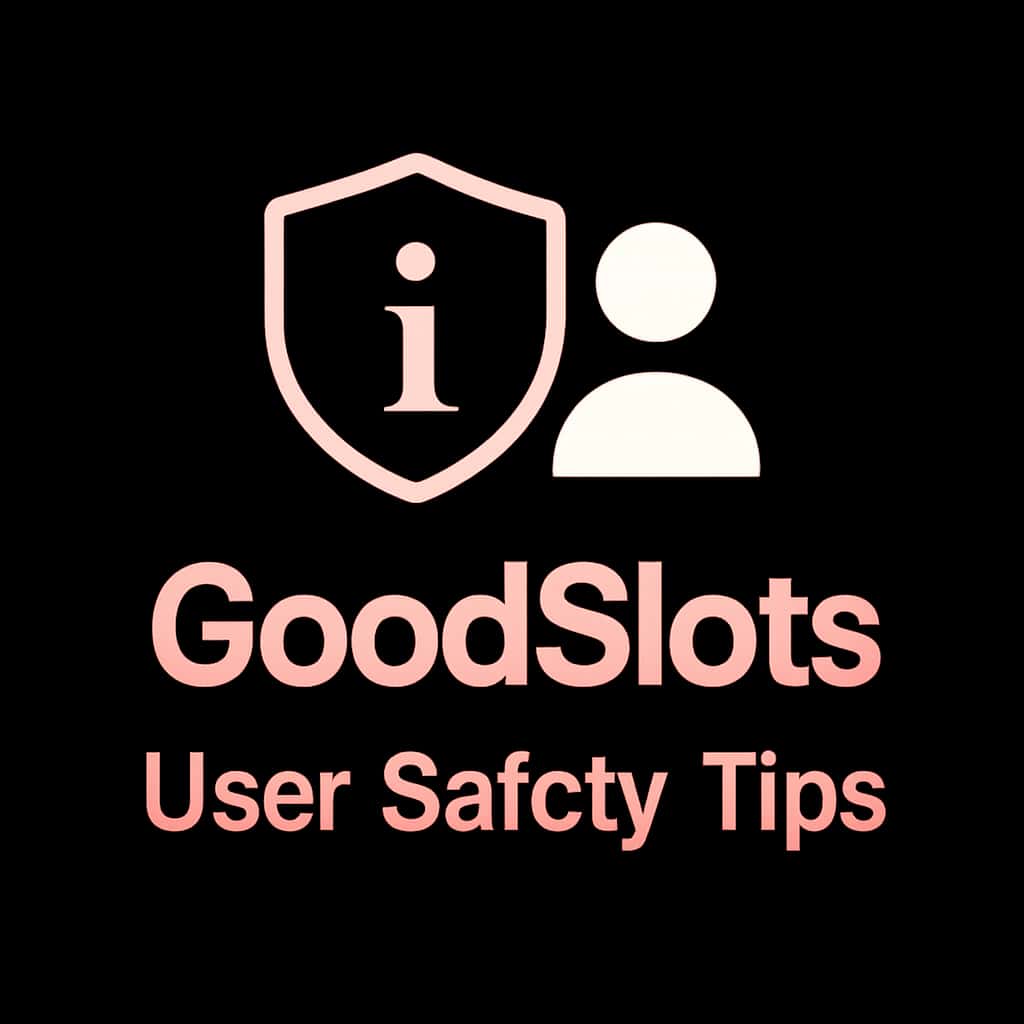 A badge concept for GoodSlots User Safety Tips emphasizing security.