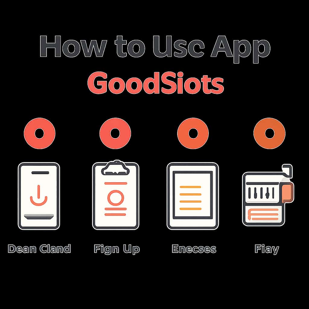 Illustration detailing the functionalities of the GoodSlots app.