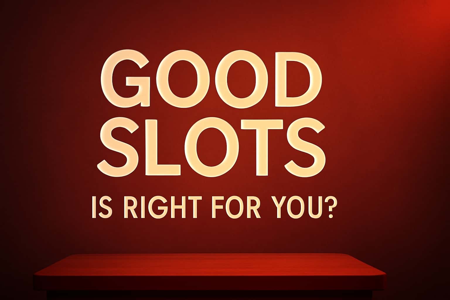 Informational graphic regarding GoodSlots usability and features.